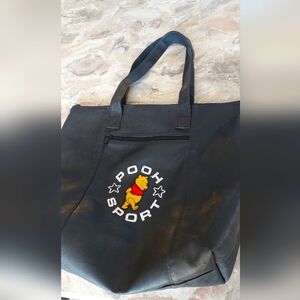 Black Tote Bag with Sturdy Material and Open Top